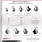 Service Caster 6 Inch Glass Filled Nylon Caster Set with 2 Brakes/Swivel Lock 2 Rigid SCC SCC-30CS620-GFNB-TLB-BSL-2-R-2 - alternate 4